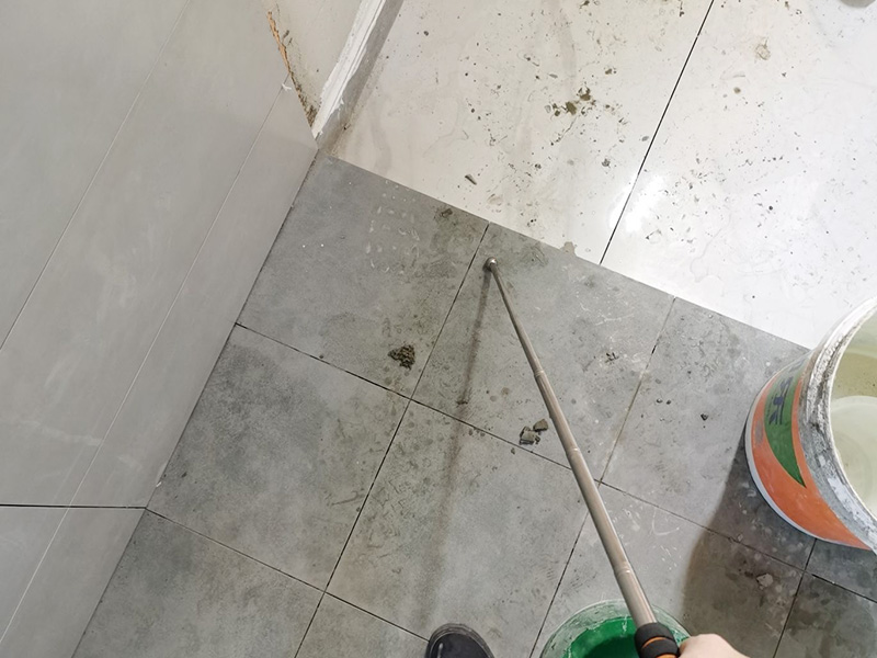 地磚鋪設驗收現場