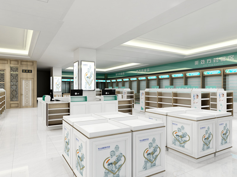 惠州市惠陽區店面裝修-藥店裝修效果圖