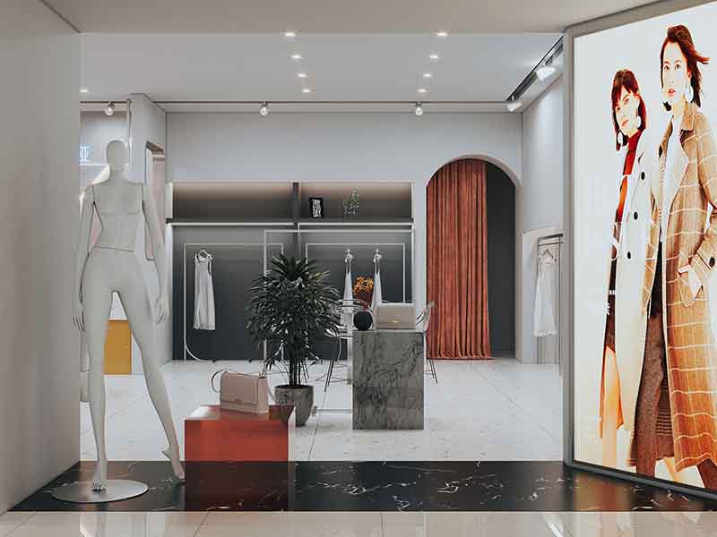 江門市蓬江區服裝店效果圖
